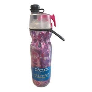 O2COOL Mist N' Sip® Water Bottle for Drinking and Misting - Pink Terrazzo